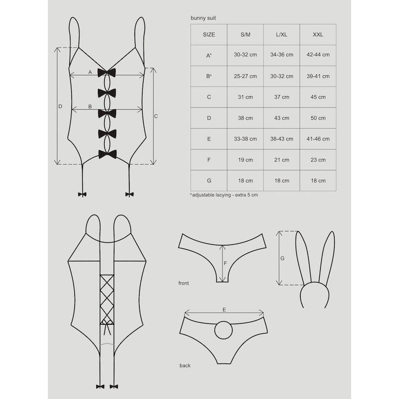 Bunny Suit 4 Pc Costume - Naughty by Nature Adult Store