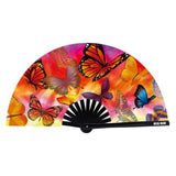 Butterfly Garden Blacklight Folding Fan - Naughty by Nature Adult Store