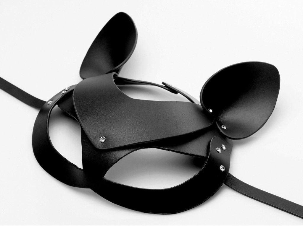 Cat Tail Anal Plug and Mask Set - Adult Toys