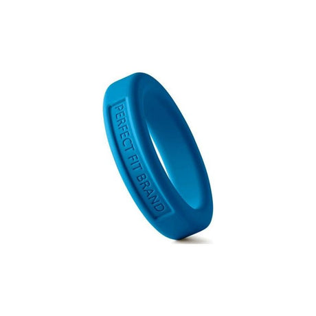 Classic Silicone Medium Stretch Penis Ring 36mm Blue - Adult Toys