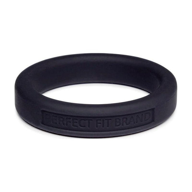 Classic Silicone Medium Stretch Penis Ring 44mm Black - Naughty by Nature Adult Store