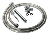 CleanStream Shower Enema System – Metal Hose with 2 Nozzle Attachments - Adult Toys