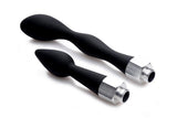 CleanStream Silicone Enema Attachment Set – Black Nozzle Tips | 2 Pack - Adult Toys