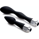 CleanStream Silicone Enema Attachment Set – Black Nozzle Tips | 2 Pack - Adult Toys