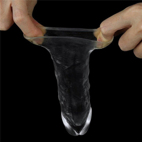 Clear Penis Extender Sleeve Plus 1in - Naughty by Nature Adult Store