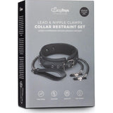 Collar With Nipple Chains - Adult Toys