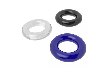 Coloured Triple Donut Cock Ring Set - Naughty by Nature Adult Store