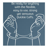 CreativeC Quickie Cuffs – Black Silicone Bondage Handcuffs (Medium) - Adult Toys
