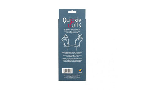 CreativeC Quickie Cuffs – Black Silicone Bondage Handcuffs (Medium) - Adult Toys