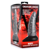 Creature Cocks Beastly Tapered Bumpy Silicone Dildo - Silver 21 cm Bumpy Dildo - Naughty by Nature Adult Store