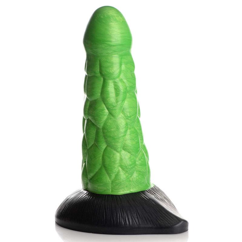 Creature Cocks Radioactive Reptile Thick Scaly Silicone Dildo - Green 19 cm Dildo - Naughty by Nature Adult Store