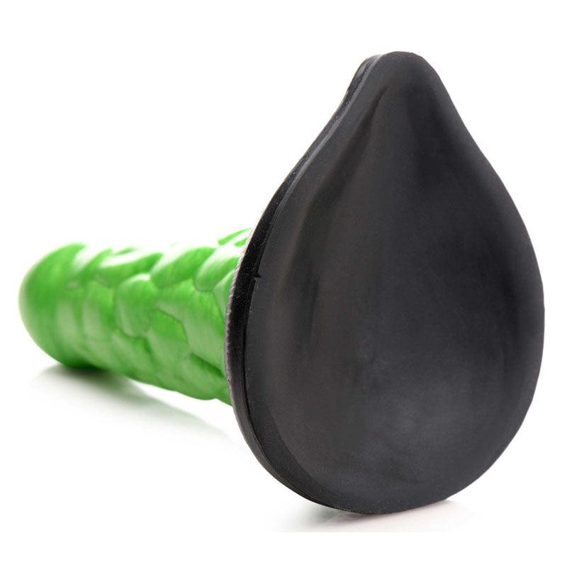 Creature Cocks Radioactive Reptile Thick Scaly Silicone Dildo - Green 19 cm Dildo - Naughty by Nature Adult Store