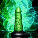 Creature Cocks Radioactive Reptile Thick Scaly Silicone Dildo - Green 19 cm Dildo - Naughty by Nature Adult Store