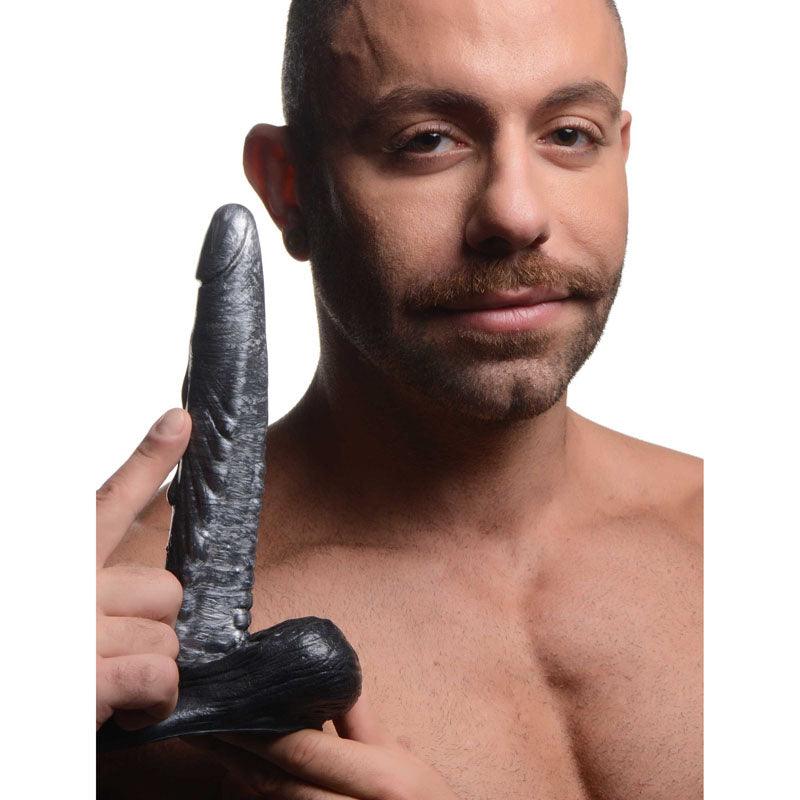 Creature Cocks The Gargoyle Rock Hard Silicone Dildo - Silver 23.6 cm Dildo - Naughty by Nature Adult Store