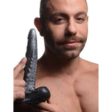Creature Cocks The Gargoyle Rock Hard Silicone Dildo - Silver 23.6 cm Dildo - DONGS
