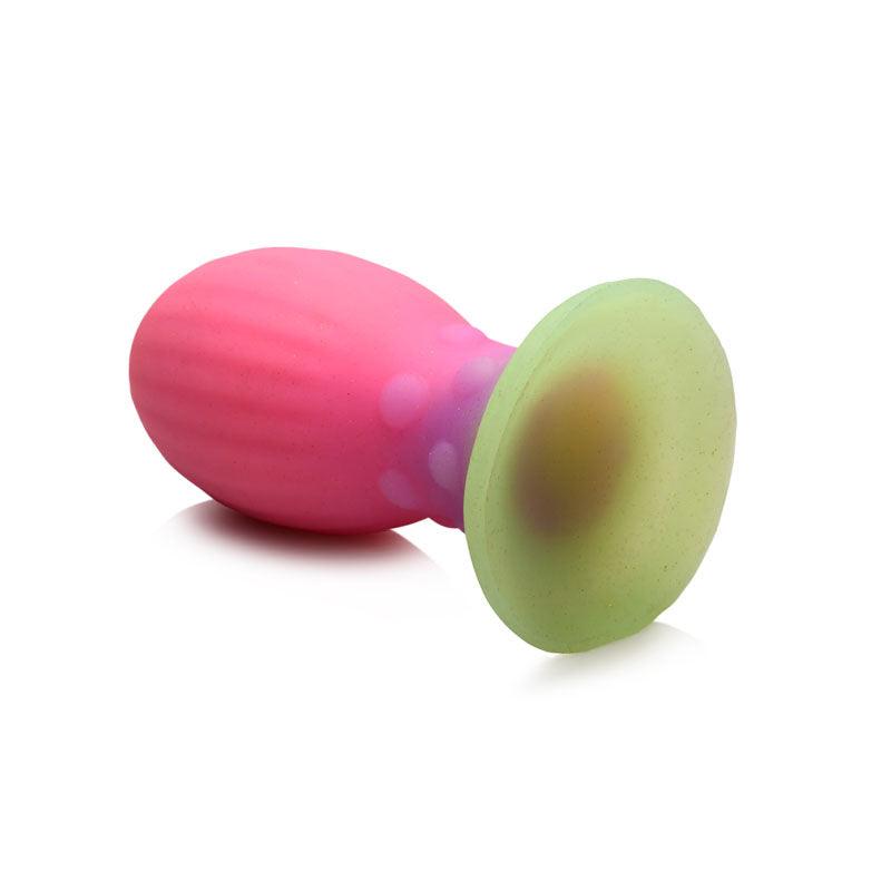 Creature Cocks Xeno Egg - Glow in Dark Pink 13.3 cm Large Fantasy Plug - Naughty by Nature Adult Store