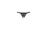 Crotchless Lace Thong 831 Black - Lingerie