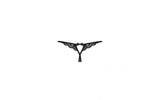 Crotchless Lace Thong 831 Black - Lingerie