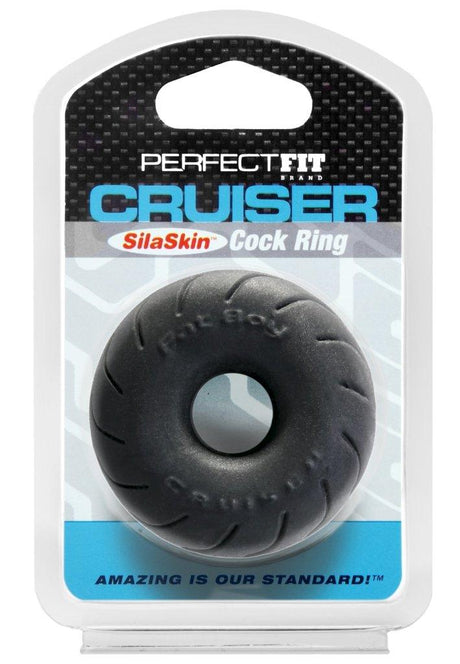 Cruiser Ring 2.5in SilaSkin Black - Naughty by Nature Adult Store