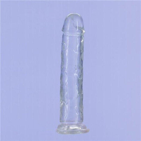 Crystal Dildo Straight 7in Clear - Adult Toys