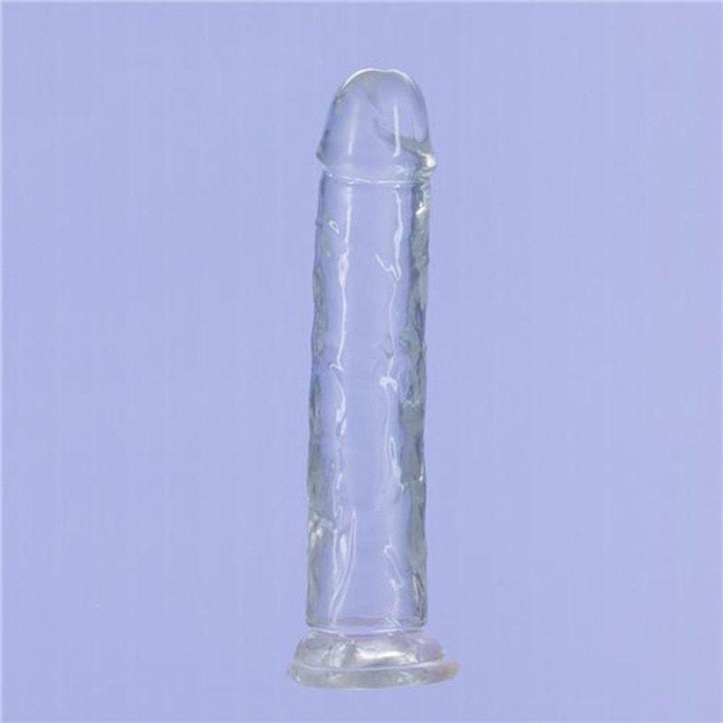 Crystal Dildo Straight 7in Clear - Naughty by Nature Adult Store