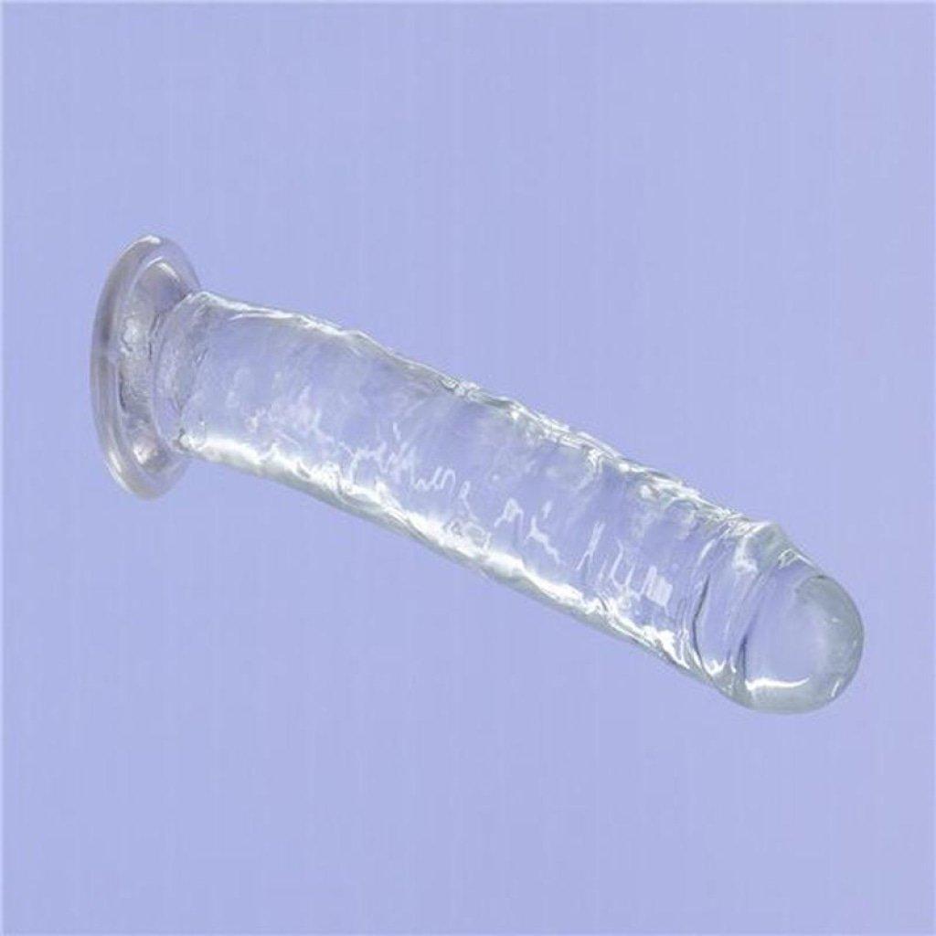 Crystal Dildo Straight 7in Clear - Naughty by Nature Adult Store