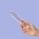 Crystal Dildo Straight 7in Clear - Naughty by Nature Adult Store