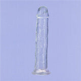 Crystal Dildo Straight 9in Clear - Adult Toys