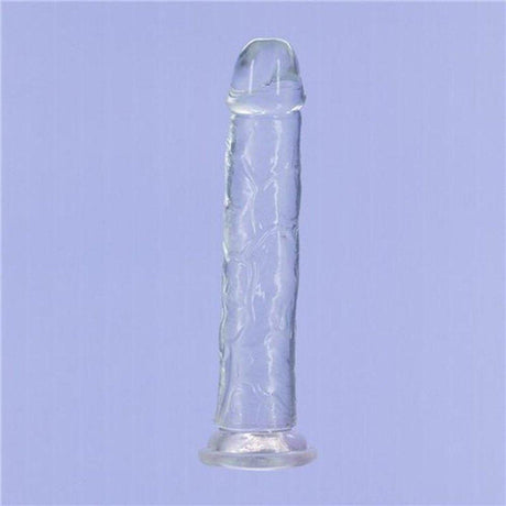 Crystal Dildo Straight 9in Clear - Adult Toys