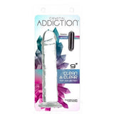 Crystal Dildo Straight 9in Clear - Adult Toys