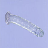 Crystal Dildo Straight 9in Clear - Adult Toys