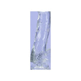 Crystal Dildo w Balls 8in Clear - Adult Toys