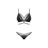 Diyosa 2 Pc Set Black - Lingerie