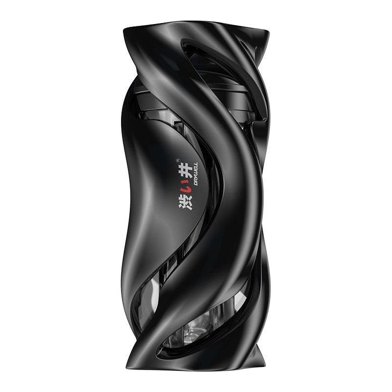 Drywell Hurricane Male Masturbator – Spiral Silicone Sleeve, Black - Adult Toys