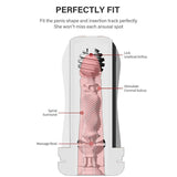 Drywell Hurricane Male Masturbator – Spiral Silicone Sleeve, Black - Adult Toys