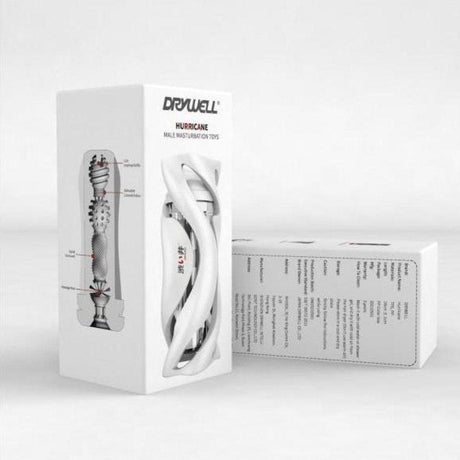 Drywell Hurricane Masturbator – Ergonomic Silicone Spiral Sleeve - Adult Toys