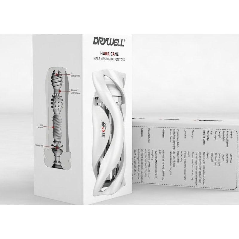 Drywell Hurricane Masturbator – Ergonomic Silicone Spiral Sleeve - Adult Toys