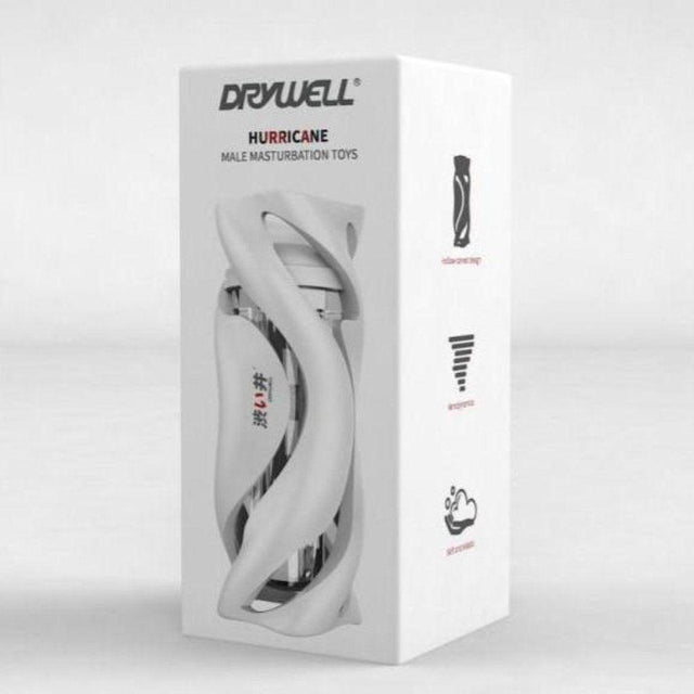 Drywell Hurricane Masturbator – Ergonomic Silicone Spiral Sleeve - Adult Toys
