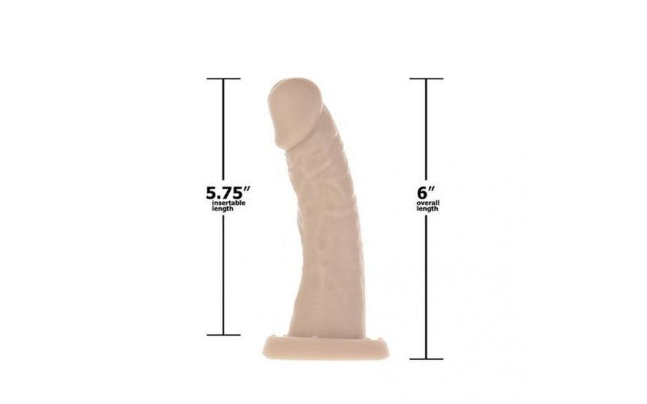 Edward 6in Dong Beige - Naughty by Nature Adult Store