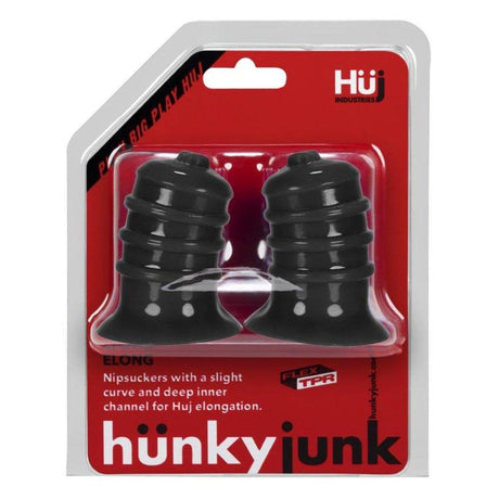 ELONG Wide Base Nipsucker Black - Adult Toys