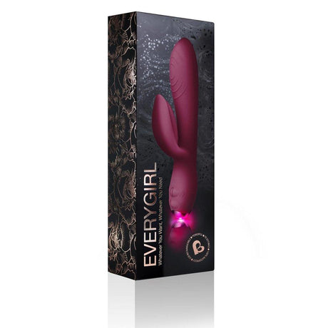 Every Girl Rabbit Vibrator Burgundy - Naughty by Nature Adult Store