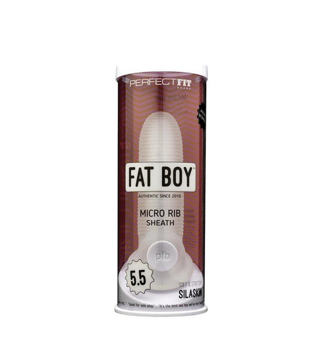 Fat Boy Micro Rib Sheath 5.5in - Naughty by Nature Adult Store