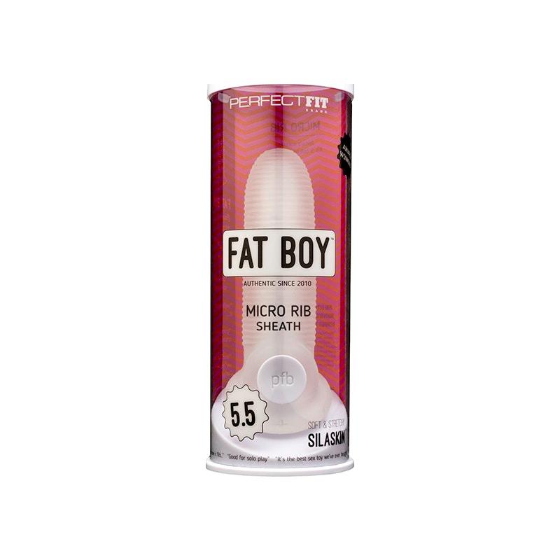 Fat Boy Micro Rib Sheath 5.5in - Naughty by Nature Adult Store