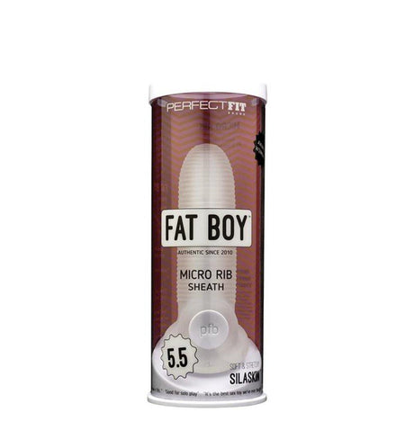 Fat Boy Micro Rib Sheath 5.5in - Adult Toys