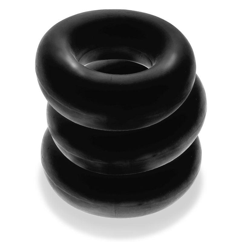 Fat Willy 3 Pc Jumbo Cockrings Black - Adult Toys