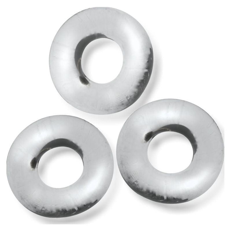 Fat Willy 3 Pc Jumbo Cockrings Clear - Adult Toys