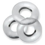 Fat Willy 3 Pc Jumbo Cockrings Clear - Adult Toys