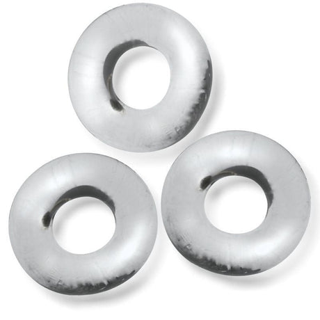 Fat Willy 3 Pc Jumbo Cockrings Clear - Adult Toys