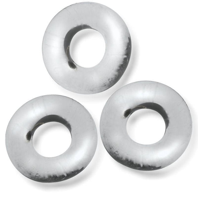 Fat Willy 3 Pc Jumbo Cockrings Clear - Adult Toys