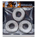 Fat Willy 3 Pc Jumbo Cockrings Clear - Adult Toys
